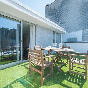 Met Groot Zonneterras Centrum , Oostende België